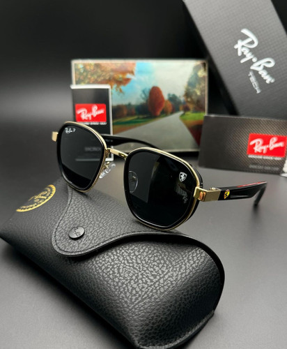 فریم طلایی لنز مشکی